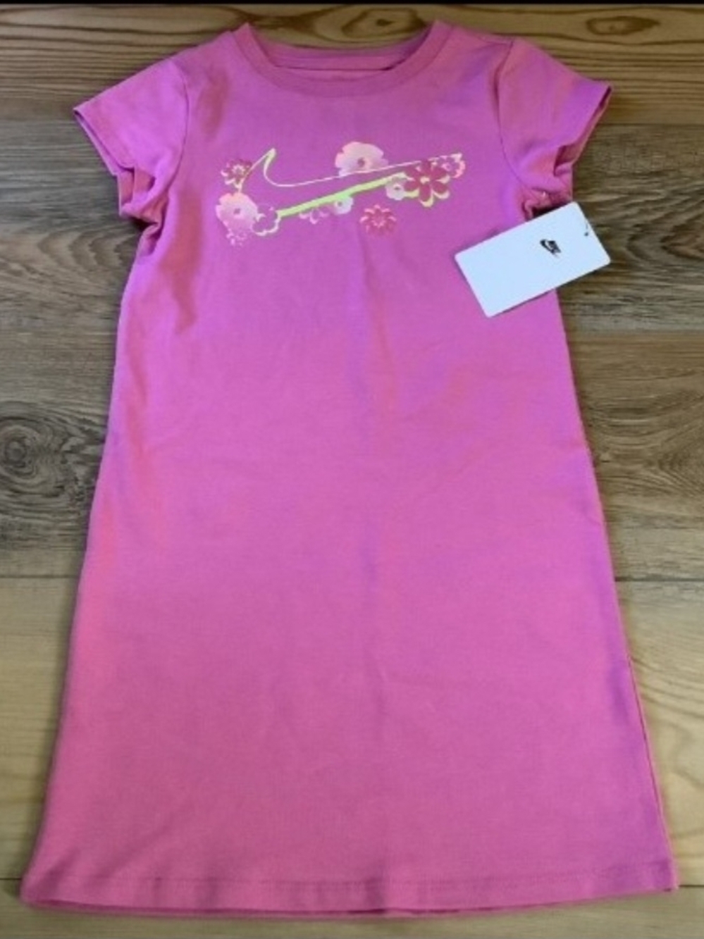 Nike Girls Pink Tshirt Dress Size 6(NWT)